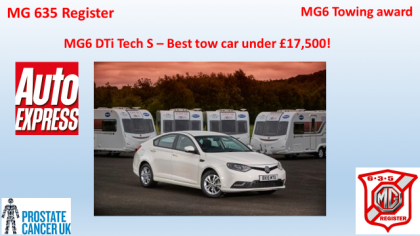 MG6 towing award