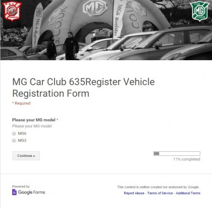 Register page