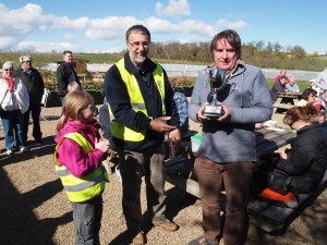 Terry Garnick receives trophy for MGF