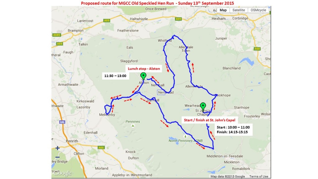 OSHR 2015 Route Info for RLO