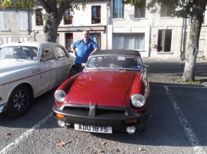 Doug Carmichael with his MGB