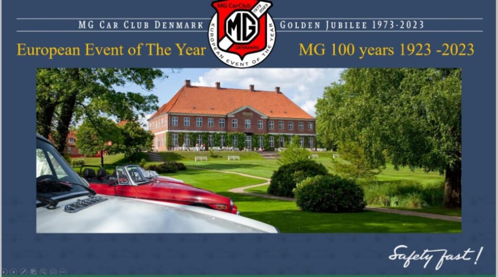 Centenary Events MG 100 Centenary Events MG 100
