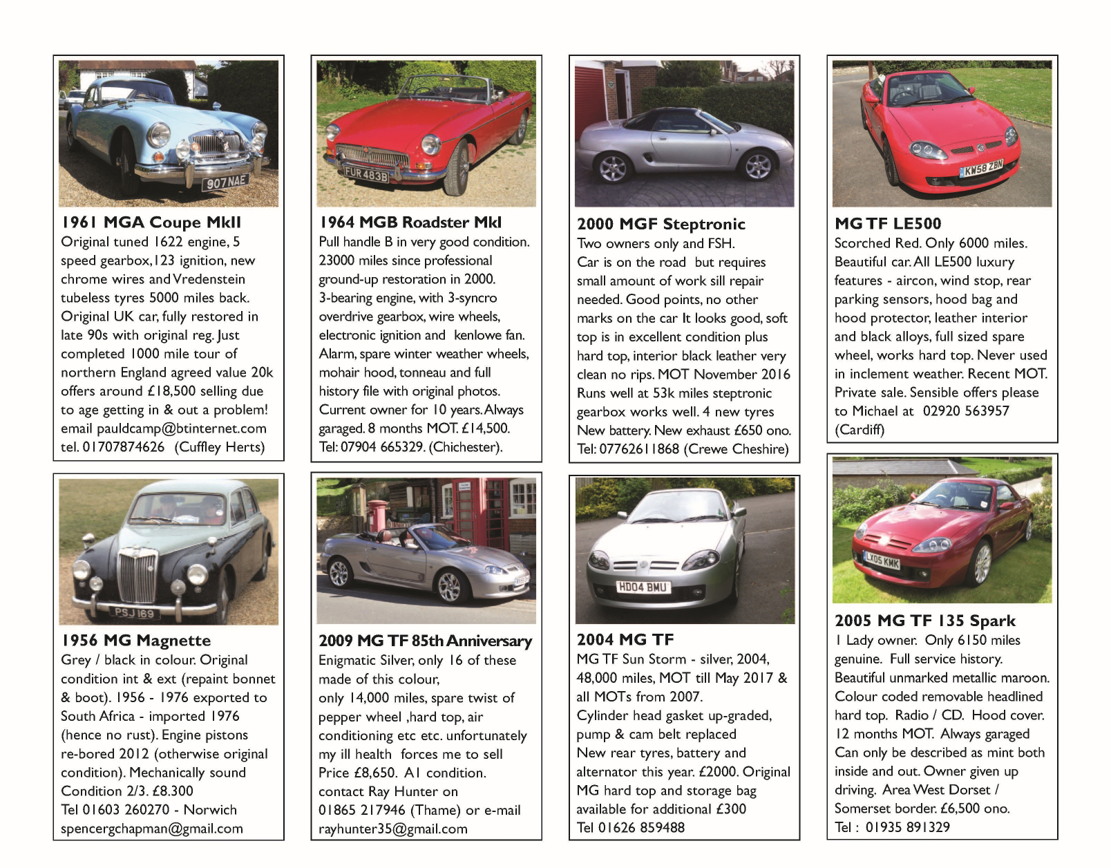 september2016classifieds_page_2 MG Car Club