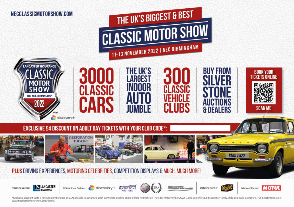 NEC Classic Motor Show 2023 MG Car Club