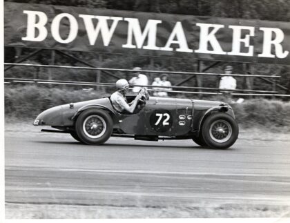 Mike Allison racing in the VSCC Silverstone 25th August 1964