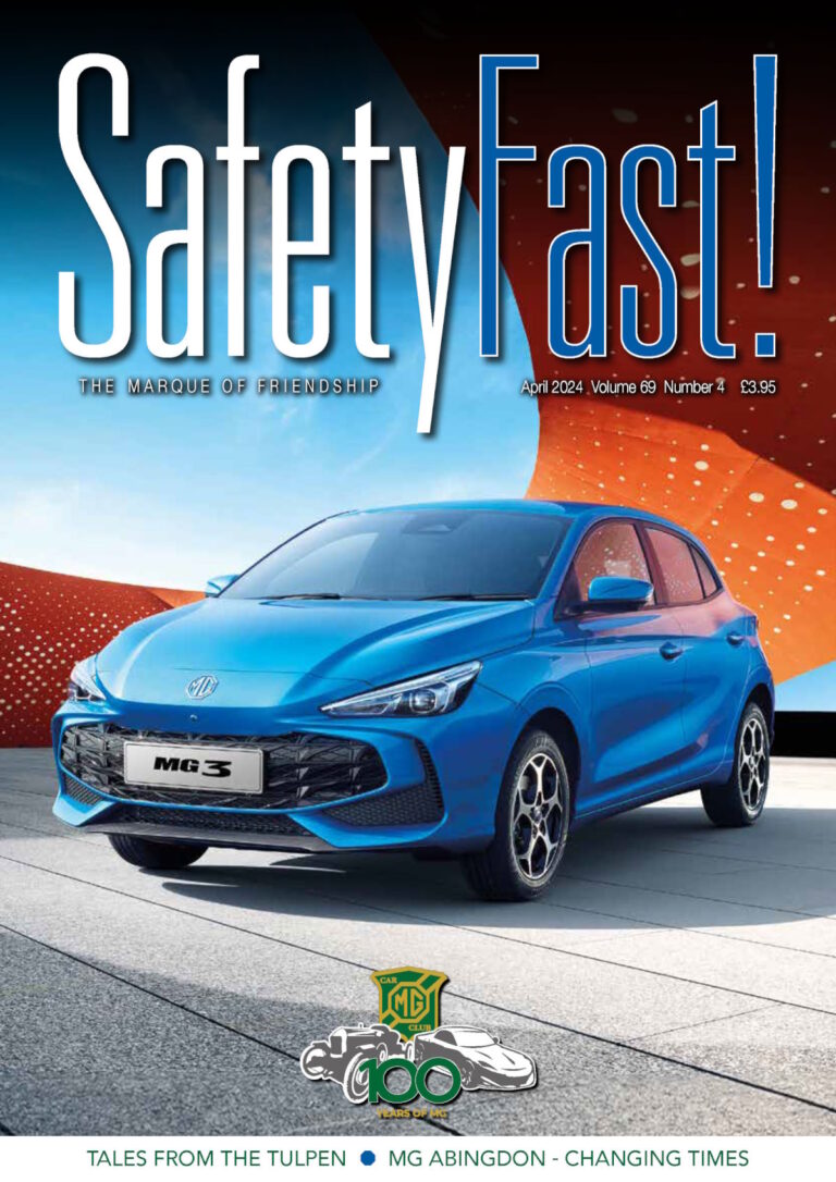 April SafetyFast! online now - MG Car Club